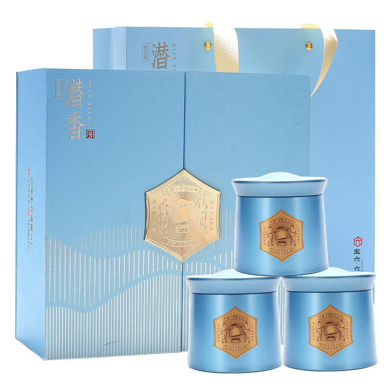 徽六 茶叶 绿茶 六安瓜片 潜香纪念款礼盒 240g