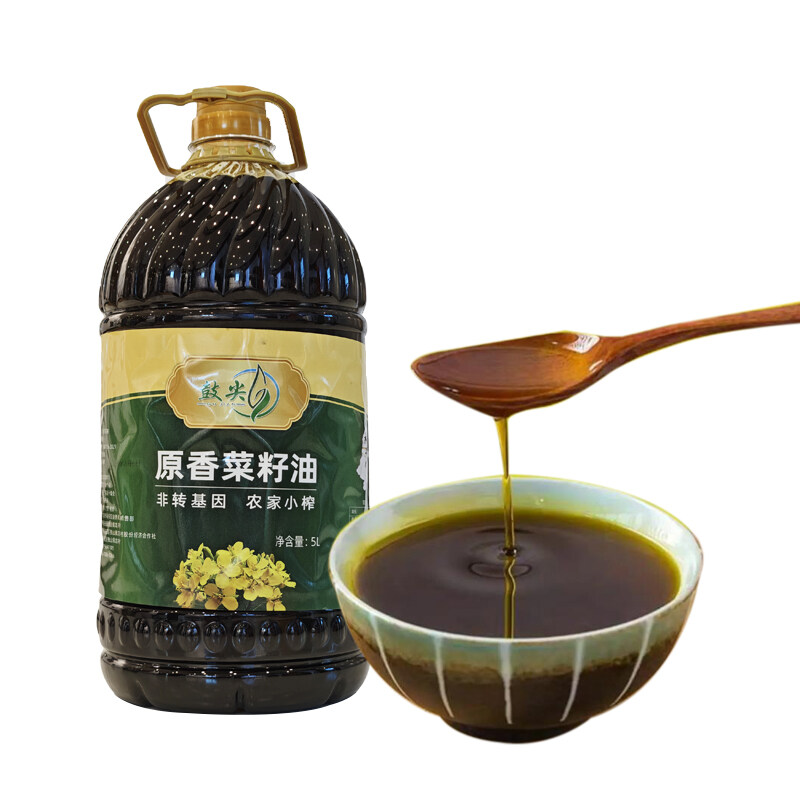 原香菜籽油 非转基因 农家小榨5L/瓶
