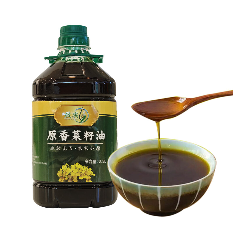 原香菜籽油 非转基因 农家小榨2.5L/瓶