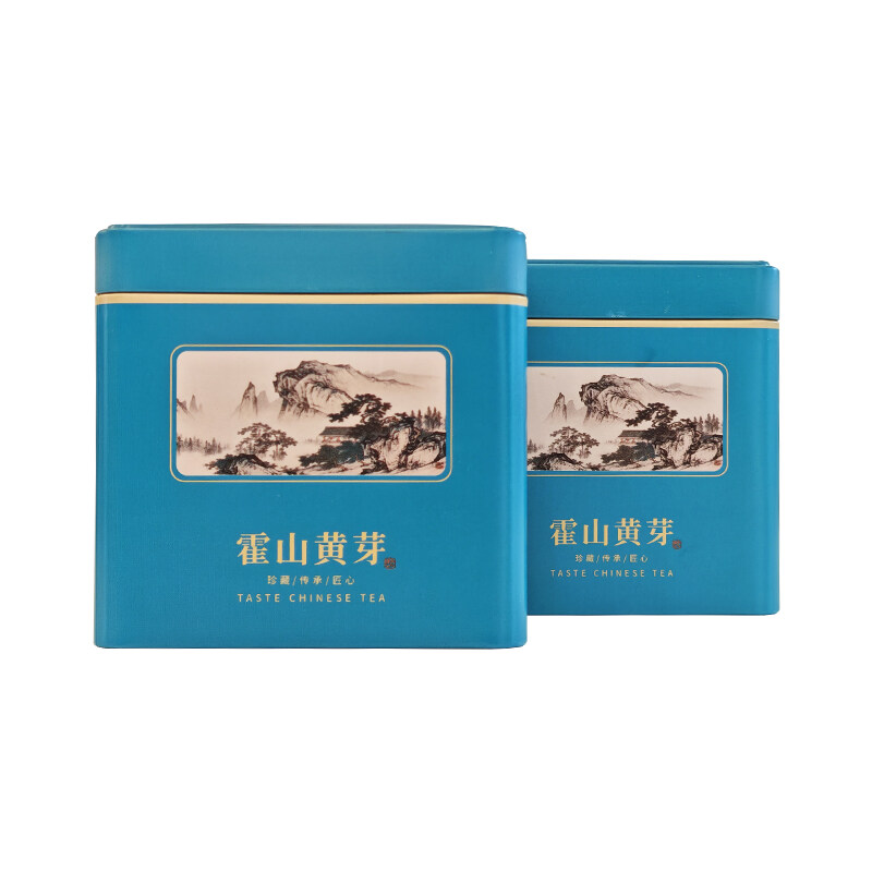 霍山黄芽蓝色小罐500g