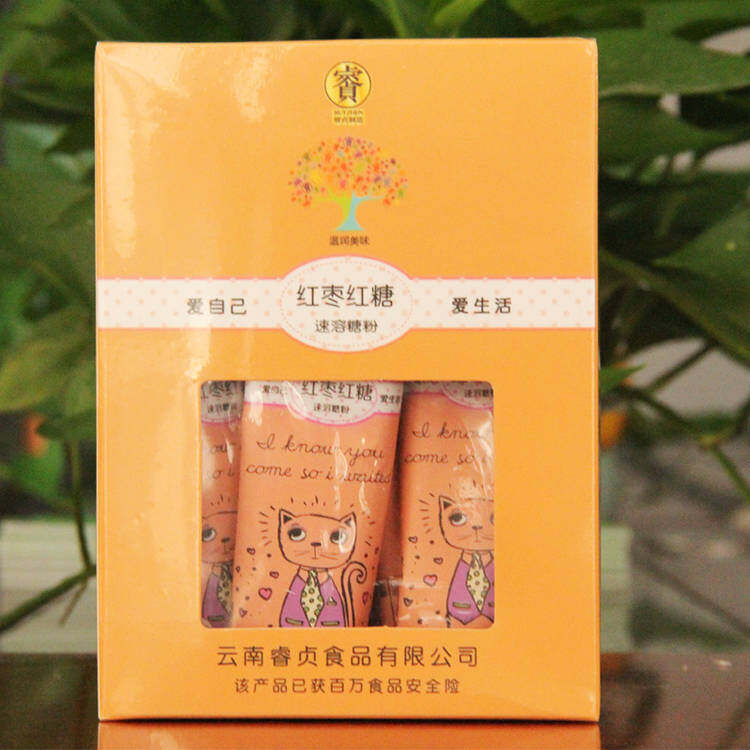 幸福村味 睿贞牌 红枣红糖速溶糖粉 盒装 独立包装 200g