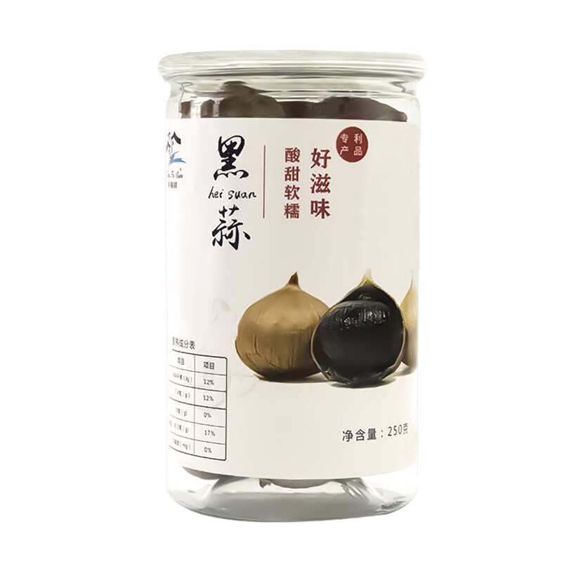 幸福村独头黑蒜·新鲜发酵罐装250g