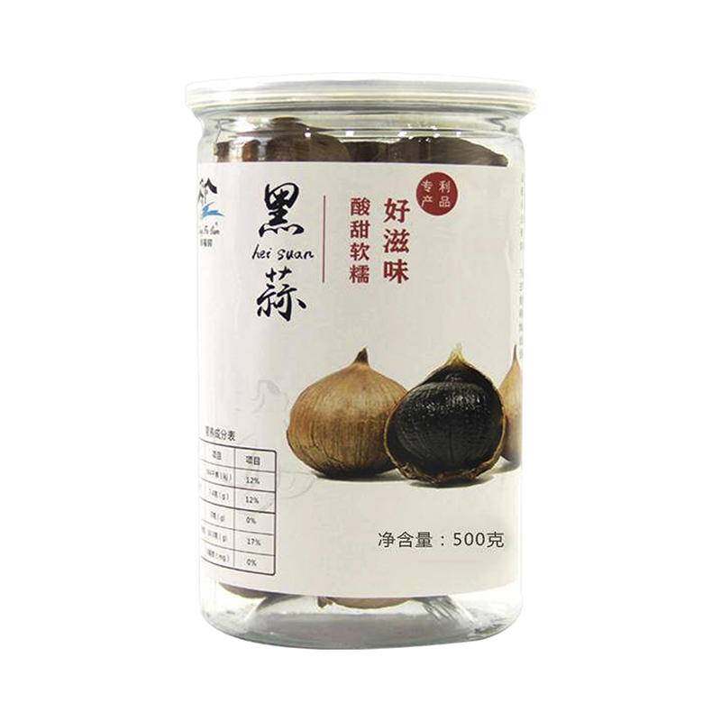 幸福村独头黑蒜·新鲜发酵罐装500g