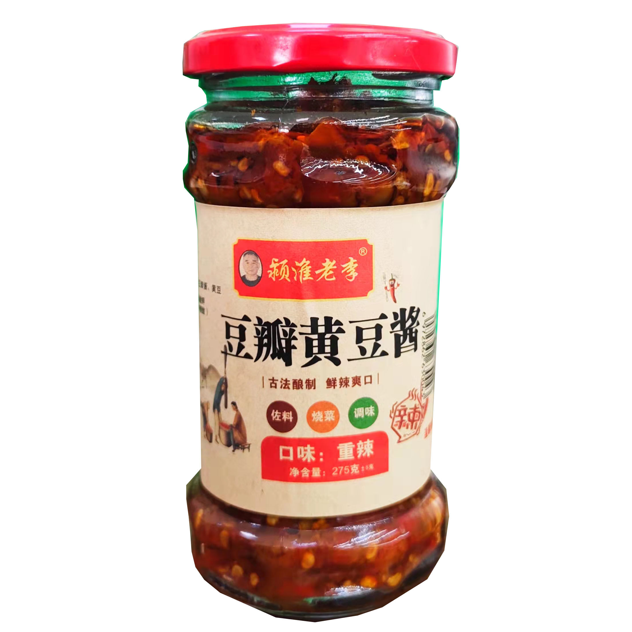 老李豆瓣黄豆酱 重辣 275g