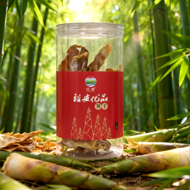 裕安优品 红源牌笋干 农家自制干笋180g/罐