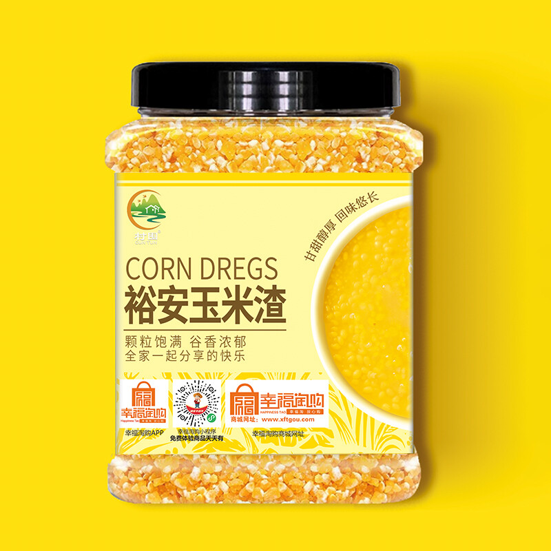 村囤牌裕安玉米渣1.4kg/罐