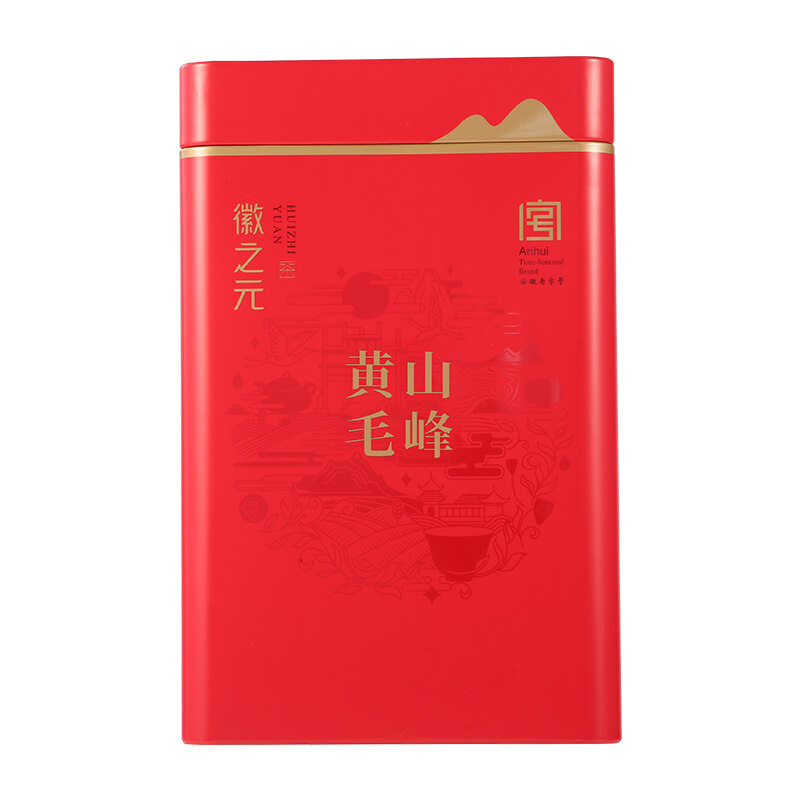 黄山毛峰绿茶 特级一等（瑞系列）250g 红色富贵罐装 茶叶