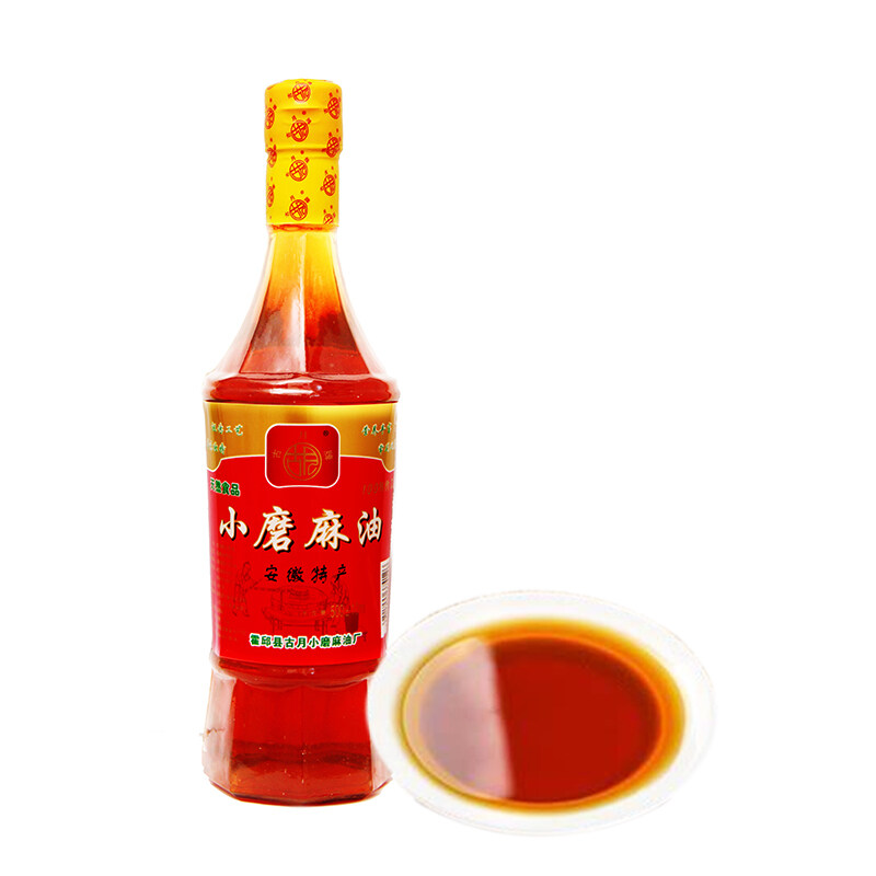 古月牌小磨麻油450ml/瓶传统石磨香油