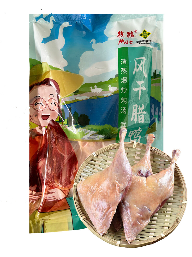 牧鹅风干腊鸭腿400g/袋*2袋（共4只）