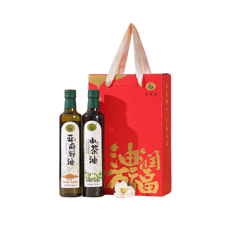 油润万福礼盒（山茶油500ml+亚麻籽油500ml）