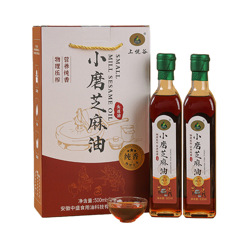 上悦谷小磨芝麻油500ml*2礼盒装