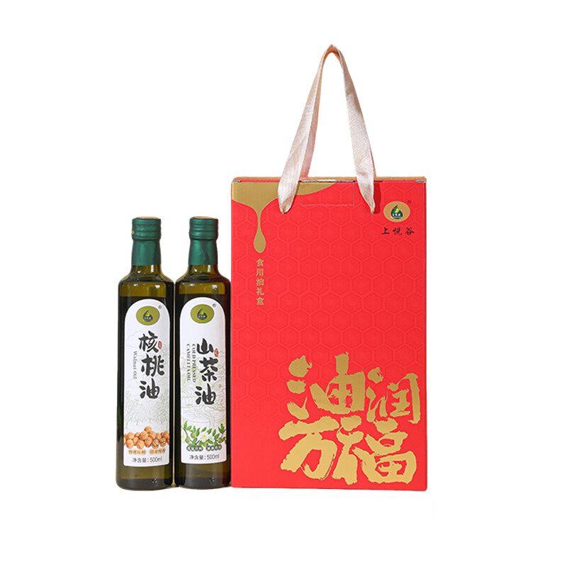 油润万福礼盒（山茶油500ml+核桃油500ml）