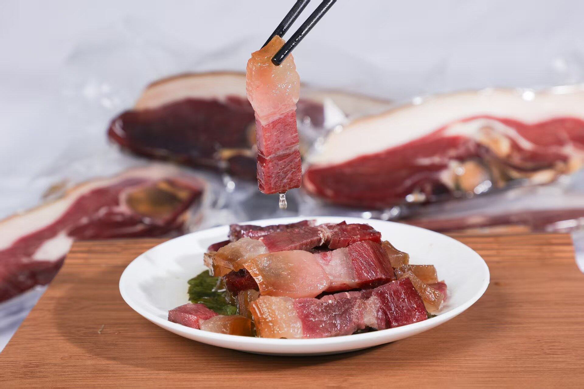 功绩棠 火腿块500g精品礼盒