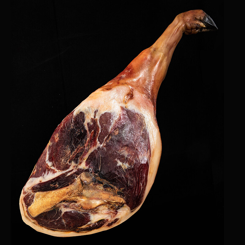 功绩棠 三年整只火腿12斤/盒 高档皮质礼盒