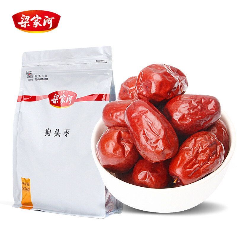 梁家河 陕北狗头枣西安特产红枣零食大枣子陕北红枣狗头枣500g