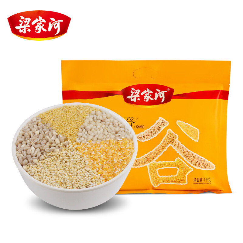 梁家河五谷丰登（米）1000g 五谷杂粮五种黄小米高粱米麦仁玉米仁黄小米小黄米大礼包送礼