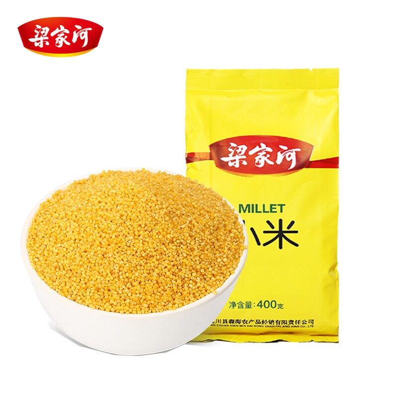 梁家河陕西特产黄小米香甜软糯 新米 家用陕北特产小黄米400g袋装