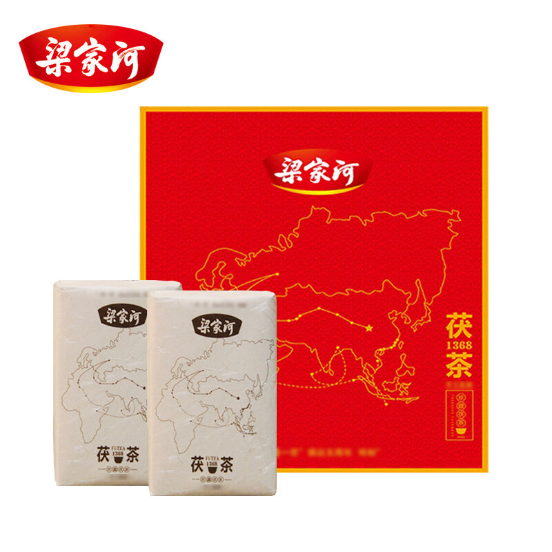梁家河 陕西茯茶金花茯茶砖茶 精品 金花 400g