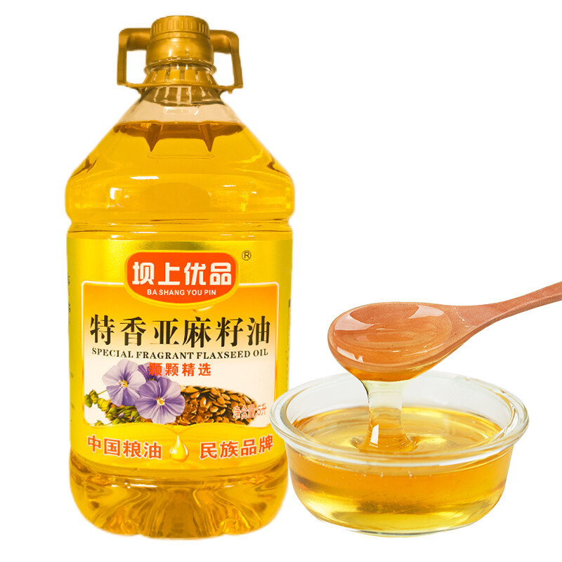坝上优品特香亚麻籽油 5L/桶