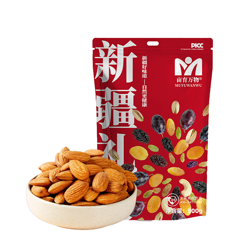亩育万物-新疆巴旦木 500g*袋