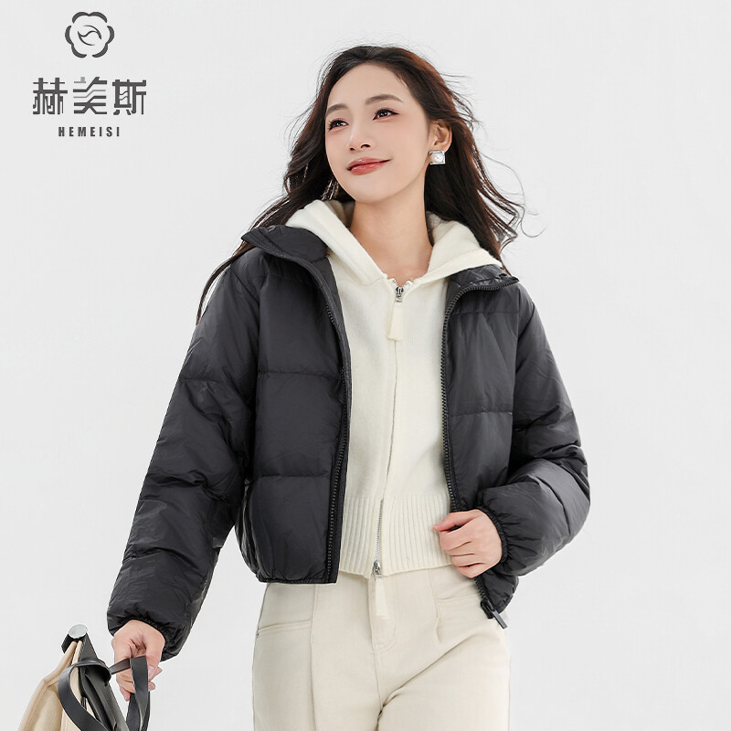 24HL1009超短款羽绒服50白鸭绒（无梗）