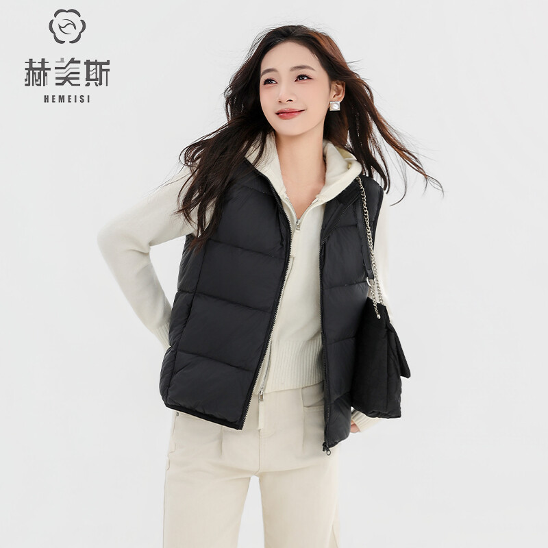 23H1004羽绒马甲 90白鸭绒
