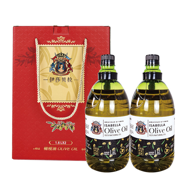伊莎贝拉 ISABELLA-合家团圆特级初榨橄榄油1.6L*2