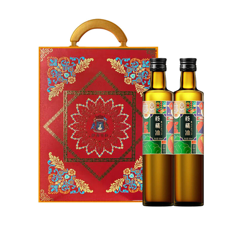 伊莎贝拉&欧莉芙蓉-喜上眉梢 冷榨一级核桃油500ml*2